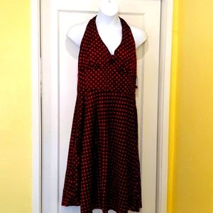 Plus Size Red polka dot Dress